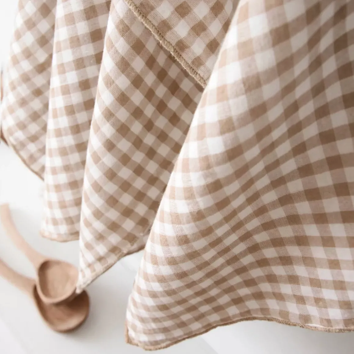 Set di 2 asciugamani in garza di cotone (50 x 70 cm) Gaïa vichy Corda