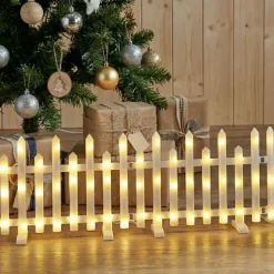 KOOPMAN Decorazioni E Oggetti Natalizi|Oggetti Decorativi E Illuminati-Set di 8 barriere luminose 192 LED (2,85 m x H25 cm) Incanto
