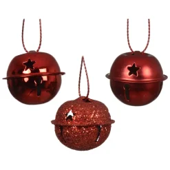 KAEMINGK Addobbi Natalizi-Set di 12 campanelle da appendere (D3 cm) Christmas Stars