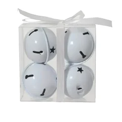KAEMINGK Addobbi Natalizi-Set di 4 campanelle in metallo (D11 cm) Christmas Nova