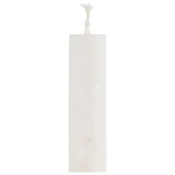 JJA Candele Natalizie-Set di 2 candele a stelo (H25 cm) Candeliere ghiacciato
