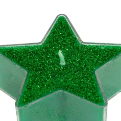 JJA Candele Natalizie-Set di 4 Candele per scaldavivande Stelle glitterato