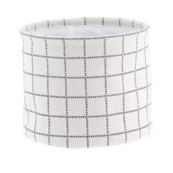 TENDANCE Accessori Bagno|Cesti E Scatole-Set di 3 cestini portaoggetti (17 cm) Quadretti