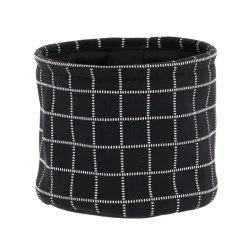 TENDANCE Accessori Bagno|Cesti E Scatole-Set di 3 cestini portaoggetti (17 cm) Quadretti