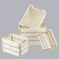 TENDANCE Cesti E Scatole-Set di 4 cestini portaoggetti Paper