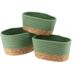 TENDANCE Accessori Bagno|Cesti E Scatole-Set di 6 cesti portaoggetti (13 cm) Timeless Cachi