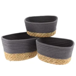 TENDANCE Accessori Bagno|Cesti E Scatole-Set di 3 cesti portaoggetti (13 cm) Timeless
