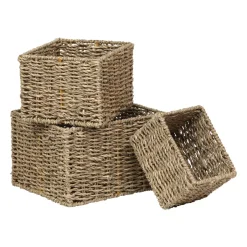 TENDANCE Accessori Bagno-Set di 3 contenitori Kaleo