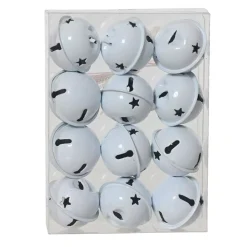 KAEMINGK Addobbi Natalizi-Set di 12 decorazioni natalizie sospese in metallo (D3 cm) Campanelli d'inverno