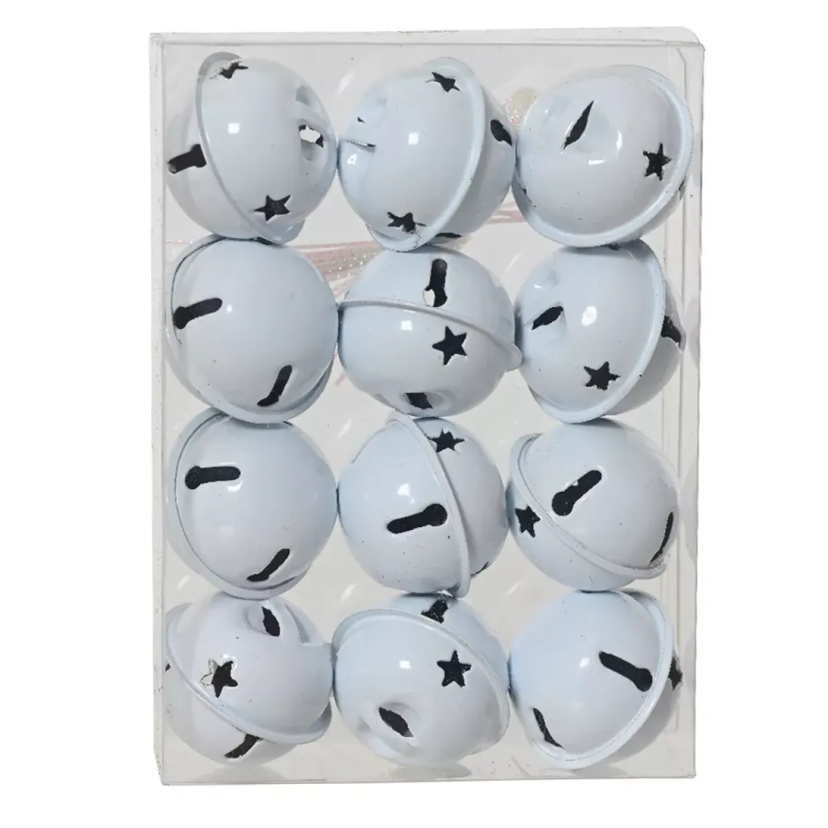 KAEMINGK Addobbi Natalizi-Set di 12 decorazioni natalizie sospese in metallo (D3 cm) Campanelli d'inverno
