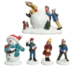 KAEMINGK Personaggi E Accessori Per Villaggio-Set di figurine e accessori nella neve per villaggio