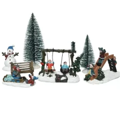 EMINZA Personaggi E Accessori Per Villaggio-Set di figurine e accessori Parco bambini per villaggio