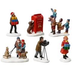 KAEMINGK Personaggi E Accessori Per Villaggio-Set di 6 Figurine per villaggio (H7,5 cm) Personaggi in città