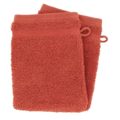 Set di 2 guanti da bagno in cotone (15 x 21 cm) Timeless Terracotta