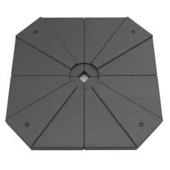 MOBELLIA Base E Accessori-Set di 4 lastre per Ombrellone decentrato 20L -