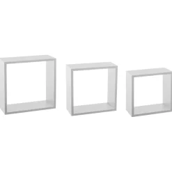 ATMOSPHERA Mensole-Set di 3 mensole Cube Modello grande