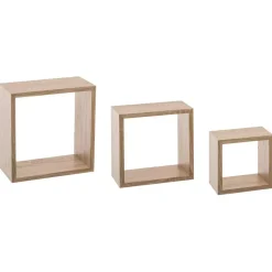 ATMOSPHERA Mensole-Set di 3 mensole Cube Naturale Modello piccolo