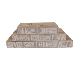 EMINZA Mensole-Set di 3 mensole in legno da parete (L57 cm) Ford