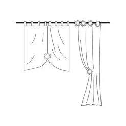 Set di 2 mollette fermatenda Lina Bianco