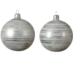 KAEMINGK Palline Di Natale-Set di 6 palline di Natale di vetro (D80 mm) Rya