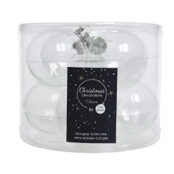 KAEMINGK Palline Di Natale-Set di 8 palline di Natale di vetro (D70 mm) Orphée