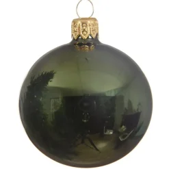 KAEMINGK Palline Di Natale-Set di 6 palline di Natale di vetro (D80 mm) Arctique