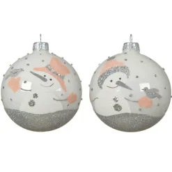 KAEMINGK Palline Di Natale-Set di 6 palline di Natale di vetro (D80 mm) Federico