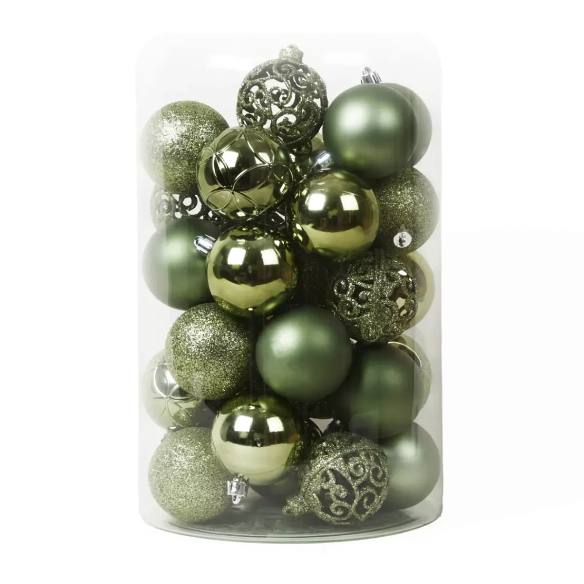 EMINZA Palline Di Natale-Set di 35 palline di Natale (D60 mm) Aravis mix