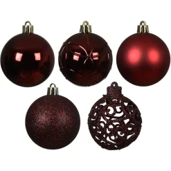EMINZA Palline Di Natale-Set di 35 palline di Natale (D60 mm) Aravis mix