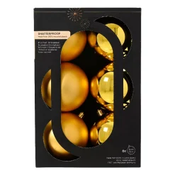 KAEMINGK Palline Di Natale-Set di 6 palline di Natale (D80 mm) Aravis