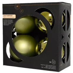 KAEMINGK Palline Di Natale-Set di 4 palline di Natale (D100 mm) Aravis