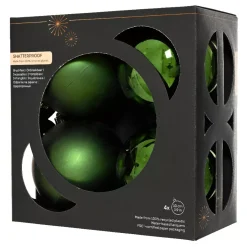 KAEMINGK Palline Di Natale-Set di 4 palline di Natale (D100 mm) Aravis
