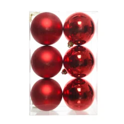 KAEMINGK Palline Di Natale-Set di 6 palline di Natale (D80 mm) Aravis