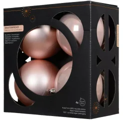 KAEMINGK Palline Di Natale-Set di 4 palline di Natale (D100 mm) Aravis