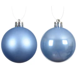 KAEMINGK Palline Di Natale-Set di 12 palline di Natale (D60 mm) Aravis Blu cielo