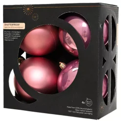 KAEMINGK Palline Di Natale-Set di 4 palline di Natale (D100 mm) Aravis