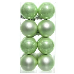 KAEMINGK Palline Di Natale-Set di 16 palline di Natale (D40 mm) Aravis Verde tè matcha