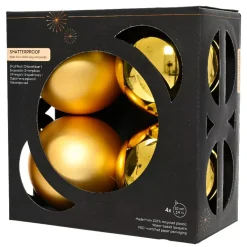 EMINZA Palline Di Natale-Set di 4 palline di Natale (D100 mm) Aravis