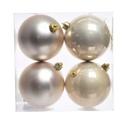 KAEMINGK Palline Di Natale-Set di 4 palline di Natale (D100 mm) Aravis