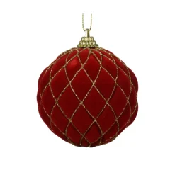 KAEMINGK Palline Di Natale-Set di 12 palline di Natale (D80 mm) Buckingham e oro