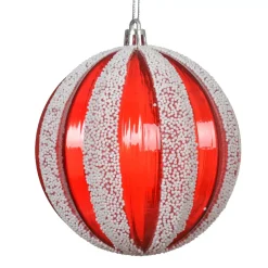 KAEMINGK Palline Di Natale-Set di 12 palline di Natale (D100 mm) Fantasia perlate e bianco