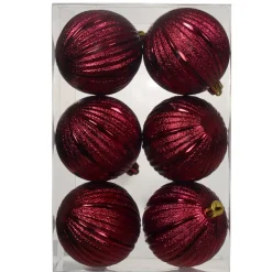 KAEMINGK Palline Di Natale-Set di 6 Palline di Natale (D80 mm) Glitter
