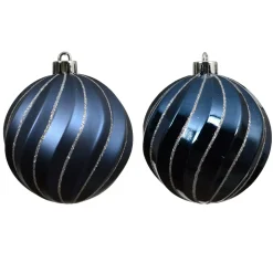 KAEMINGK Palline Di Natale-Set di 6 palline di Natale (D80 mm) Glam chic