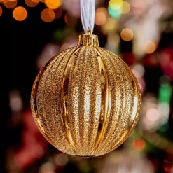 KAEMINGK Palline Di Natale-Set di 6 palline di Natale (D80 mm) Glitter