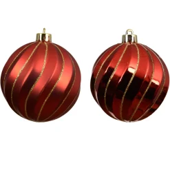 KAEMINGK Palline Di Natale-Set di 6 palline di Natale (D80 mm) Glam chic