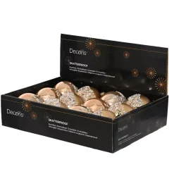 KAEMINGK Palline Di Natale-Set di 12 Palline di Natale (D80 mm) Glitter Argento