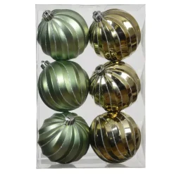 KAEMINGK Palline Di Natale-Set di 6 palline di Natale (D80 mm) Glam chic