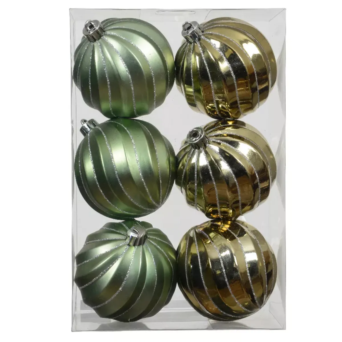 KAEMINGK Palline Di Natale-Set di 6 palline di Natale (D80 mm) Glam chic