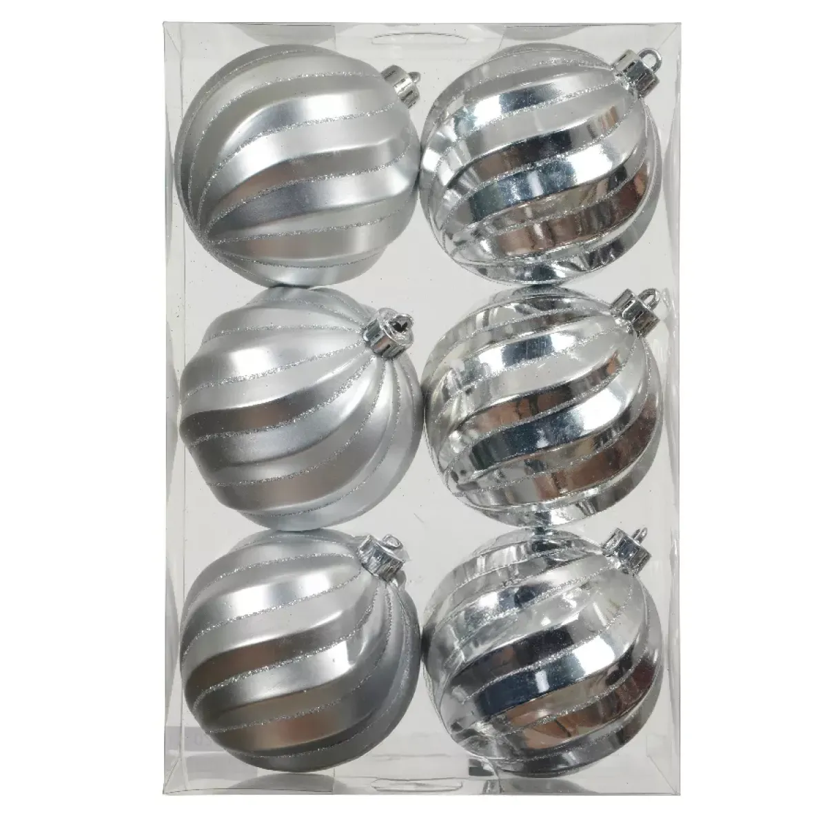 KAEMINGK Palline Di Natale-Set di 6 palline di Natale (D80 mm) Glam chic