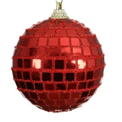 KAEMINGK Palline Di Natale-Set di 12 palline di Natale (D80 mm) Pallina a sfaccettatura